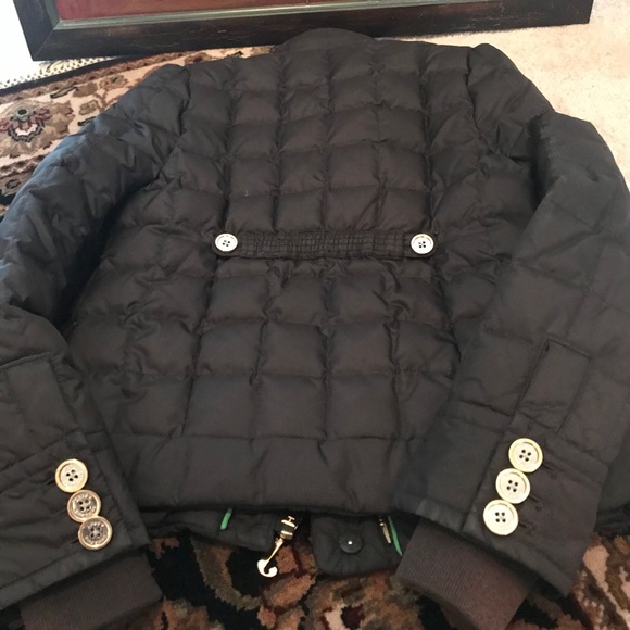 Women Juicy Couture Down Dark Brown Puffer Coat Short jacket Parka P.S Zara - Picture 2 of 7